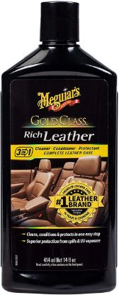 Picture of Meguiar's G7214 Gold Class Rich Leather Lotion - Cleans, Conditions & Protects for Complete Leather Care