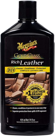 Picture of Meguiar's G7214 Gold Class Rich Leather Lotion - Cleans, Conditions & Protects for Complete Leather Care